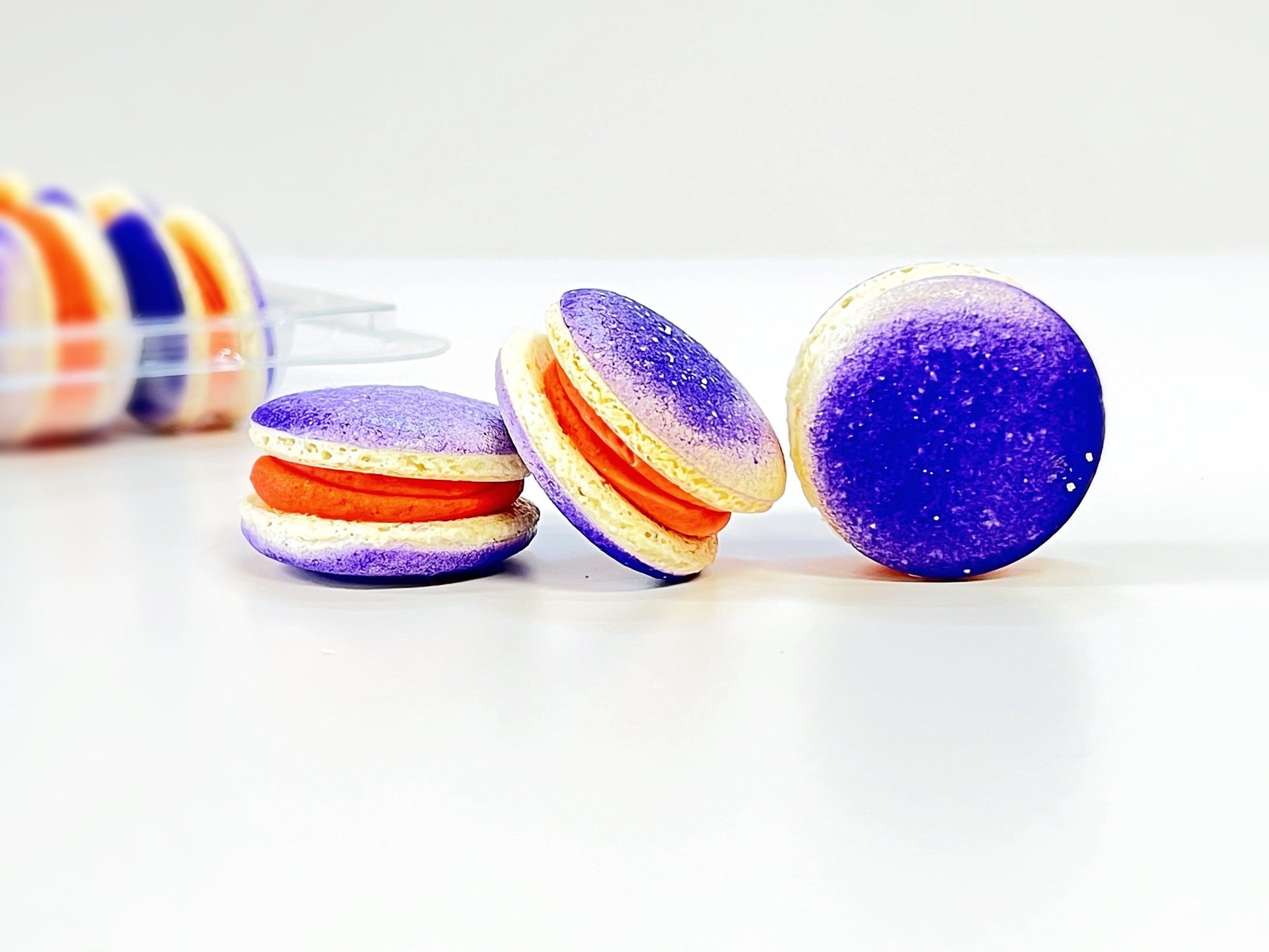6 Pack Zesty Orange Grape French Macaron - Macaron Centrale