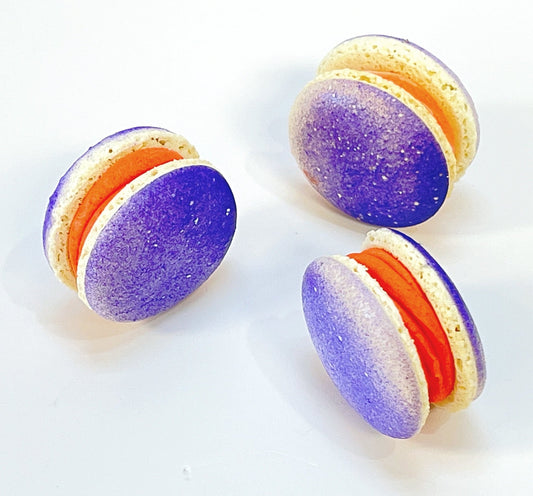 6 Pack Zesty Orange Grape French Macaron - Macaron Centrale