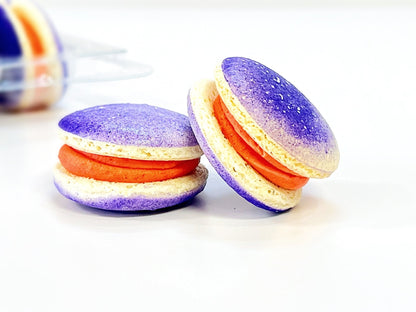 6 Pack Zesty Orange Grape French Macaron - Macaron Centrale