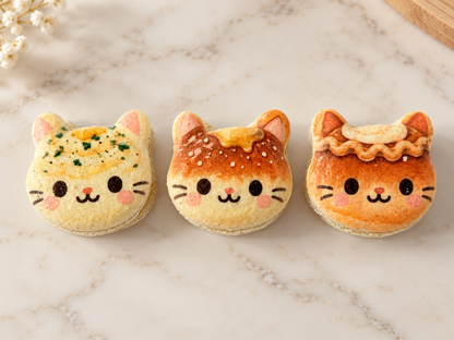 Purrfectly Thankful – Thanksgiving Kitty French Macarons
