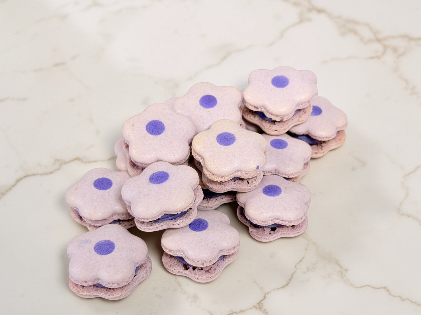 Grape Flower French Macarons – Elegant, Delicate & Perfect for Any Celebration