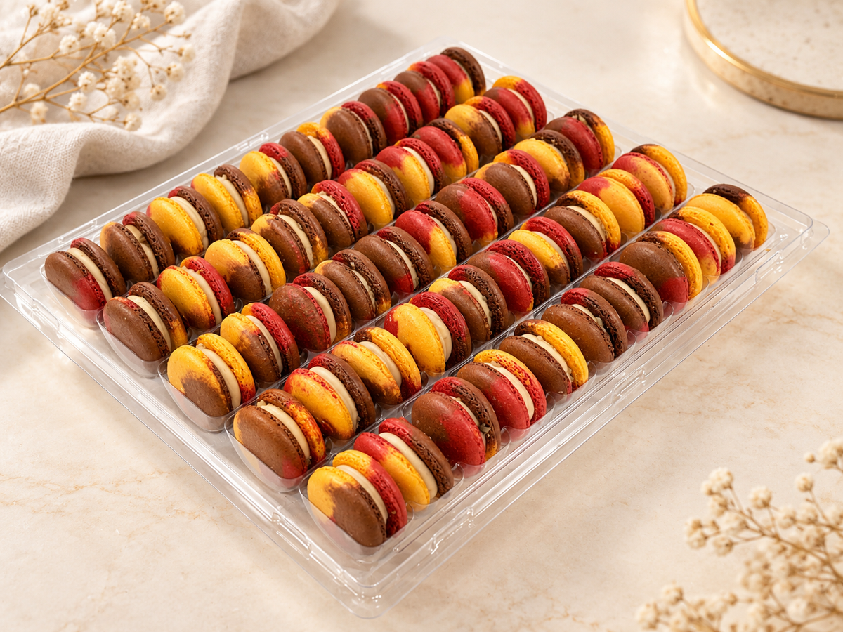 Maple Pecan French Macarons – 50 Pack | Perfect for Large Gatherings & Celebrations