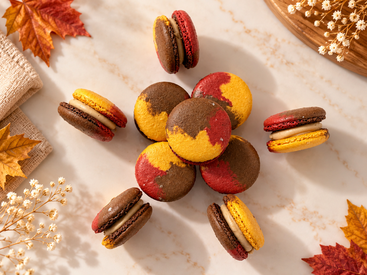 Maple Pecan French Macarons – 50 Pack | Perfect for Large Gatherings & Celebrations