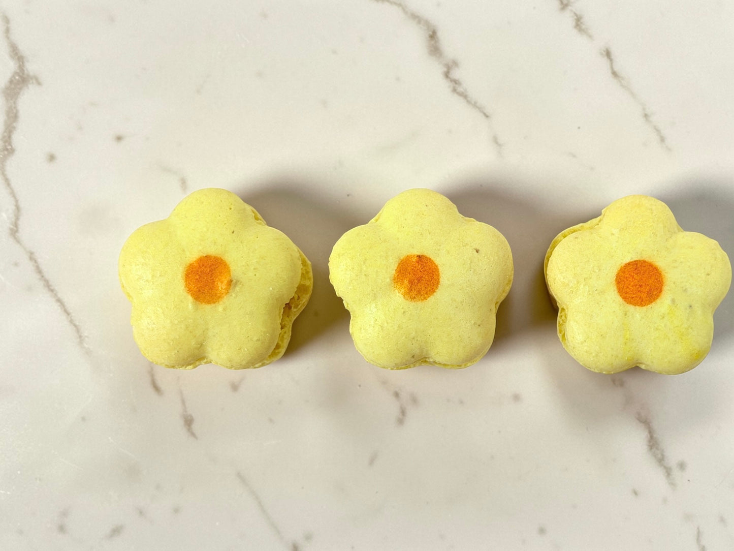 Lemon Flower French Macarons – Elegant, Delicate & Perfect for Any Celebration