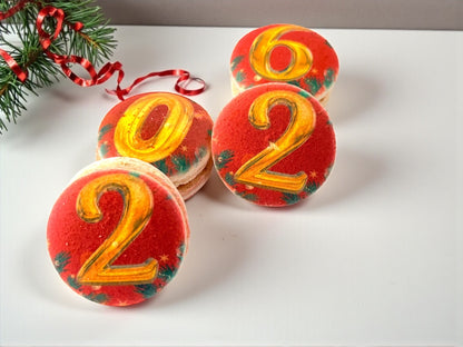 Red Elegance 2026 | New Year Macarons Gift Set