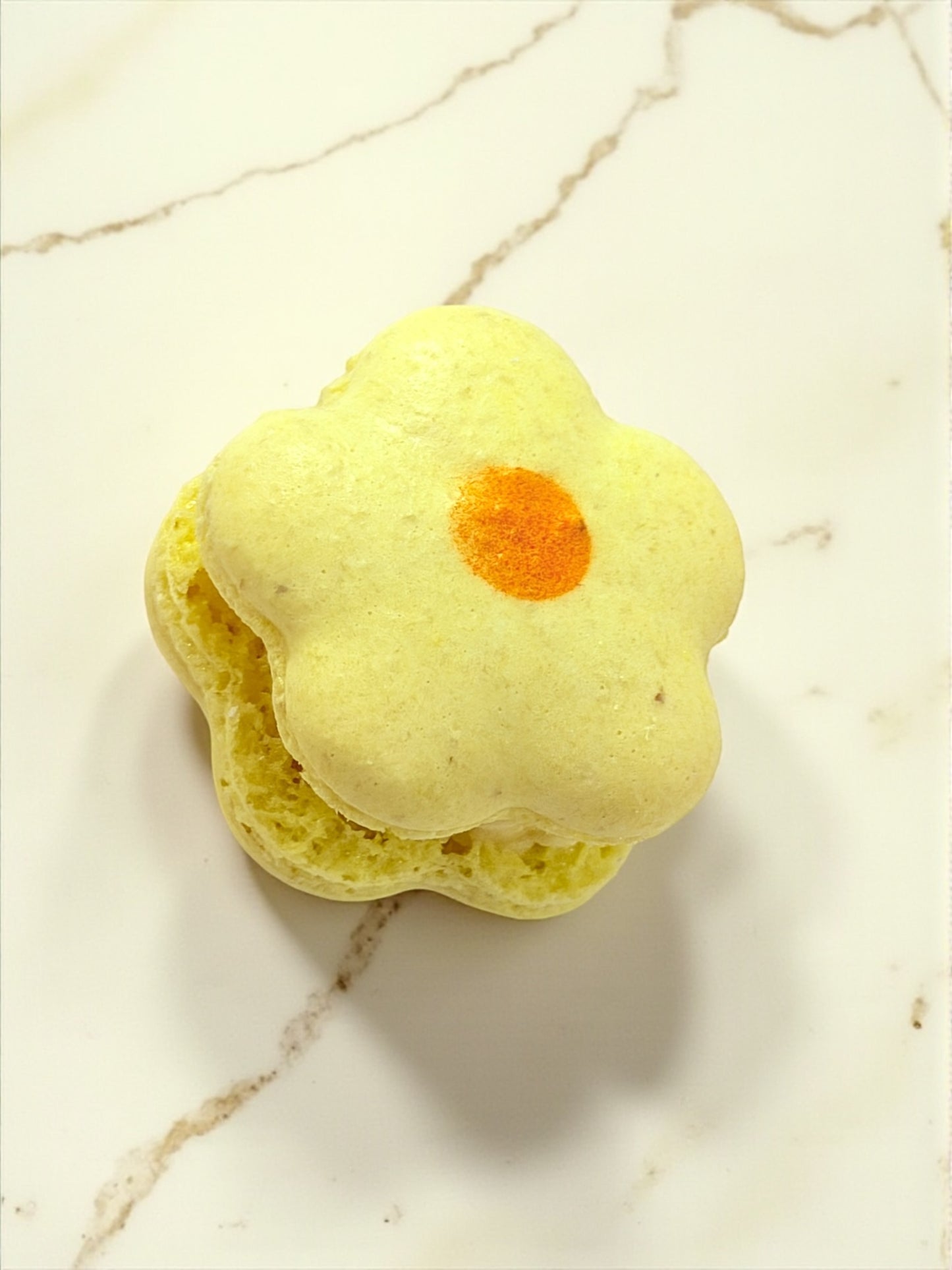 Lemon Flower French Macarons – Elegant, Delicate & Perfect for Any Celebration