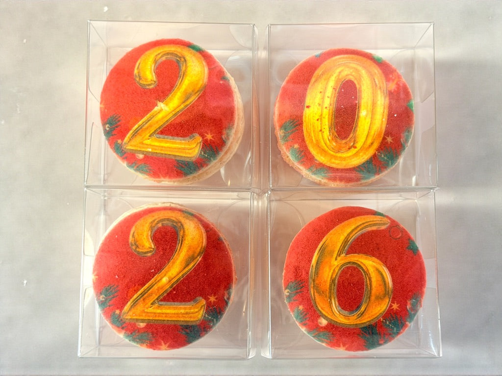 Red Elegance 2026 | New Year Macarons Gift Set
