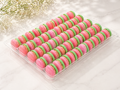 Strawberry Pistachio Macarons – 50 Pack