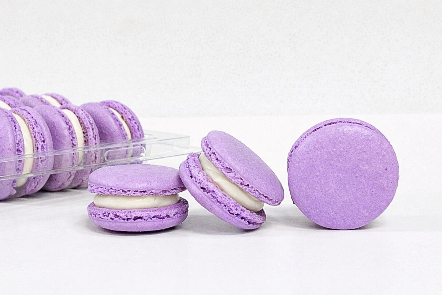 6 Pack Honey Lavender Macarons | ideal for celebratory events.