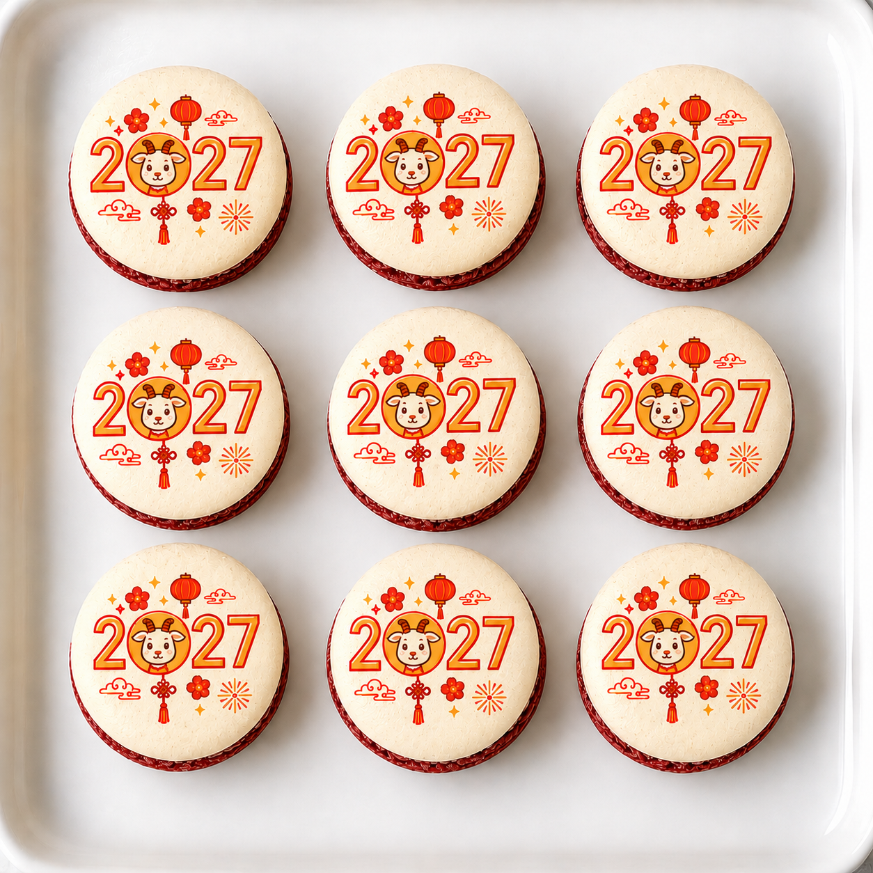 Year of the Goat Macarons 2027 | Chinese Zodiac French Macarons