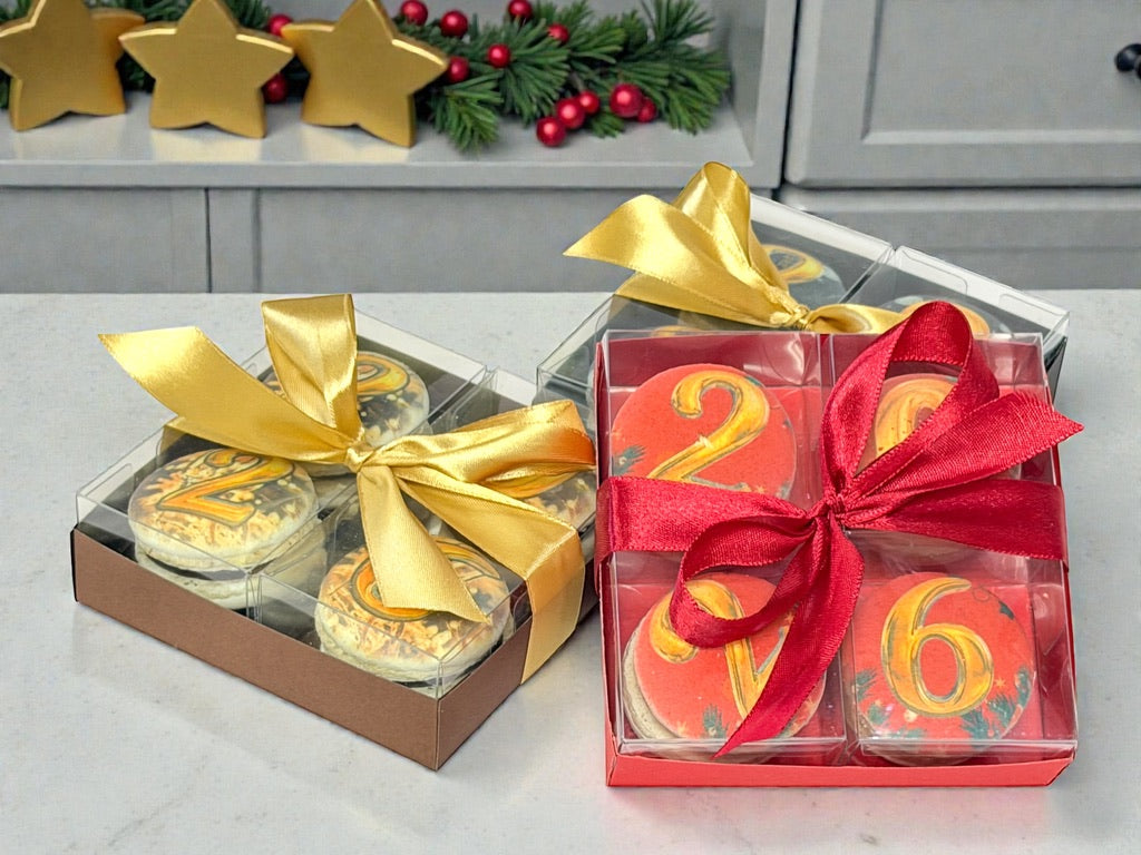 Red Elegance 2026 | New Year Macarons Gift Set