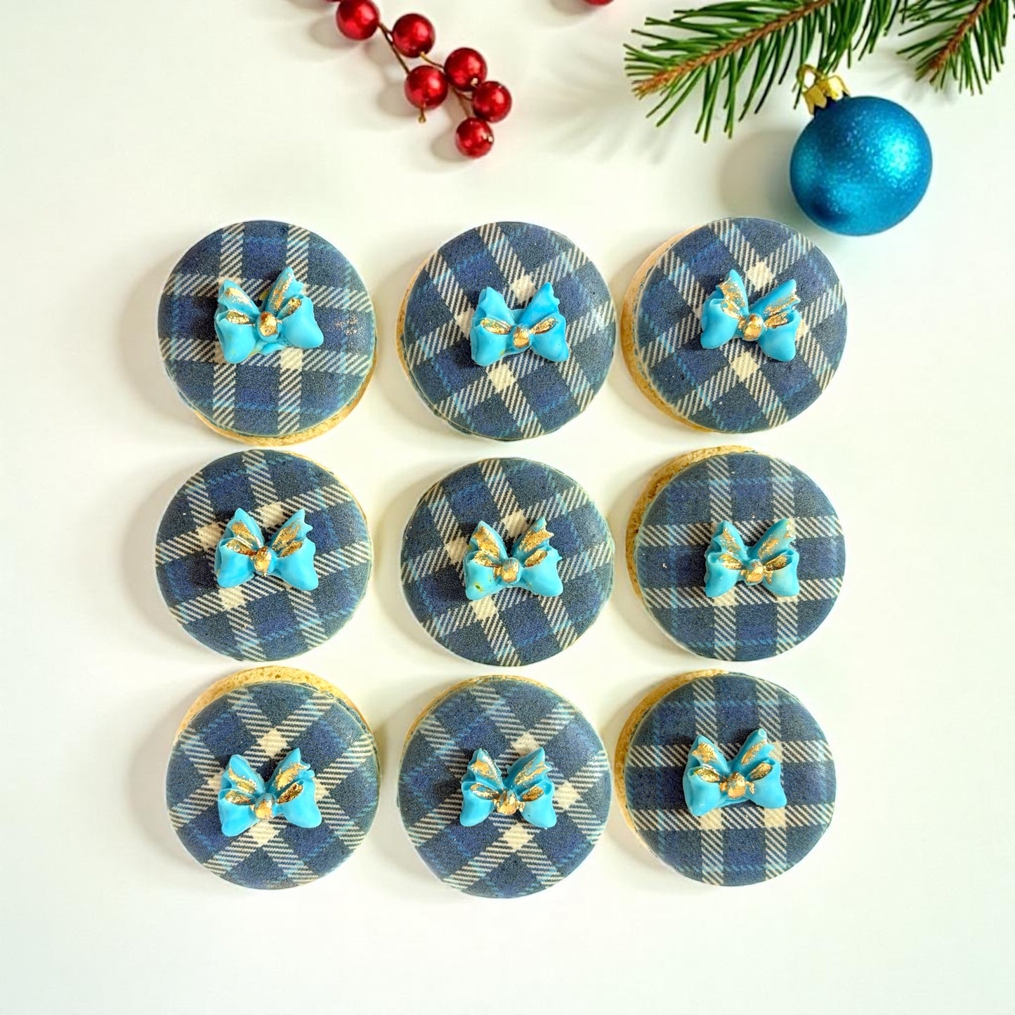 Blue Noel Holiday Macarons | Season of Joy Macaron Collection
