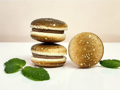 Mint Chocolate Vegan Macarons