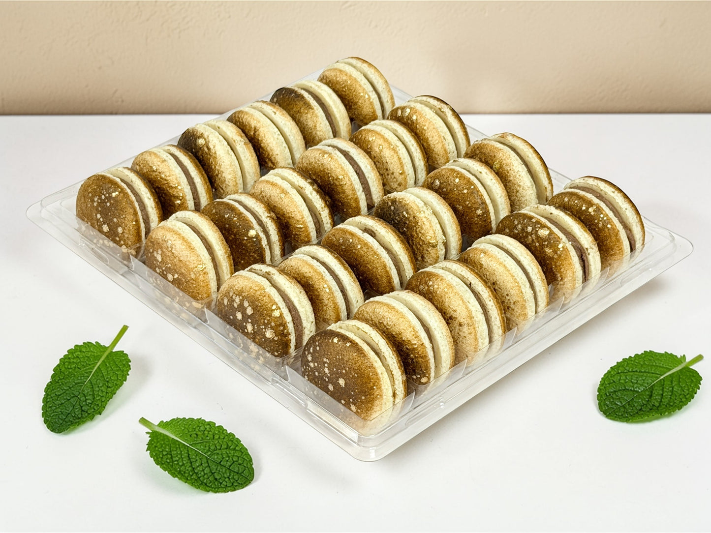 Mint Chocolate Vegan Macarons (Wholesale 24 or 48 Pack)