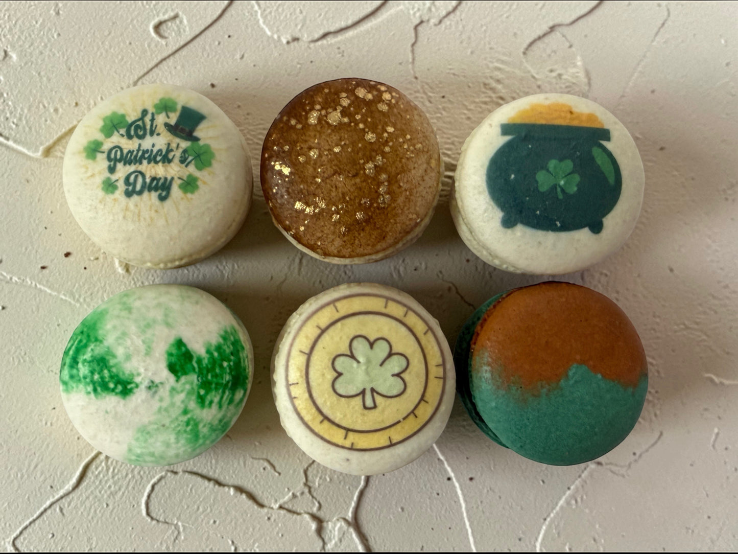 Vegan St. Patrick’s Day Macaron Collection – 6, 12, or 24 Pack