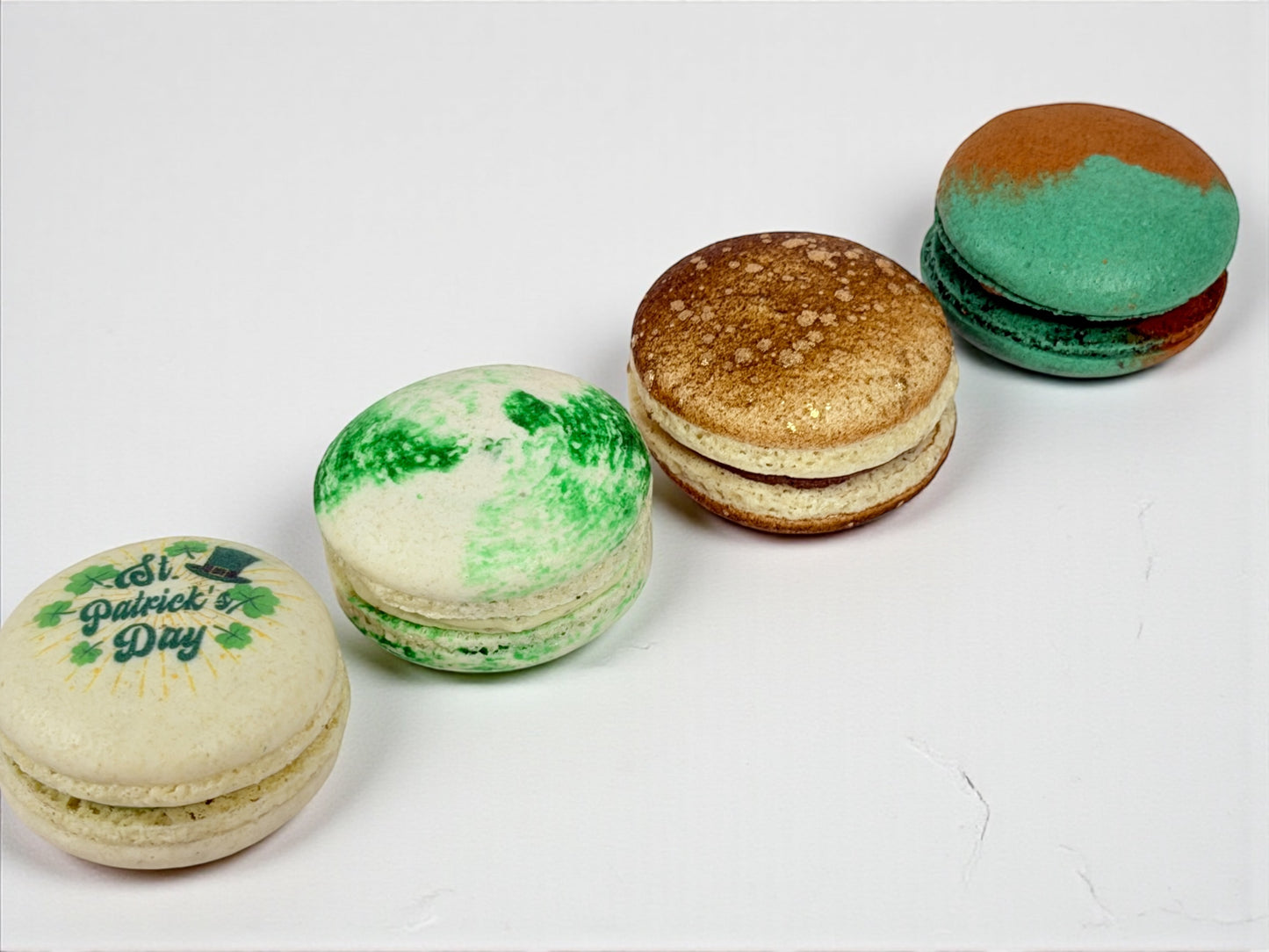 Vegan St. Patrick’s Day Macaron Collection – 6, 12, or 24 Pack