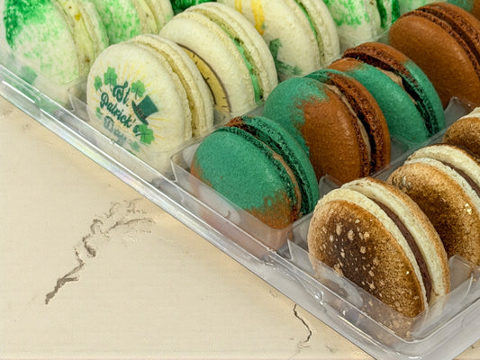 Vegan St. Patrick’s Day Macaron Collection – 6, 12, or 24 Pack