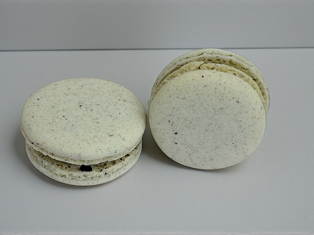 Vegan Sesame Mochi French Macaron | Zero Artificial Color | Available in 24 & 48 Pack