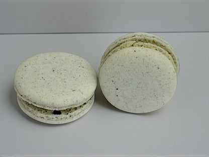 Vegan Sesame Mochi French Macaron | Zero Artificial Color | Available in 24 & 48 Pack