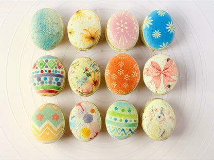 Decorative Egg French Macarons