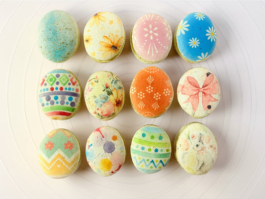 Decorative Egg French Macarons