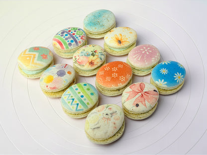 Decorative Egg French Macarons