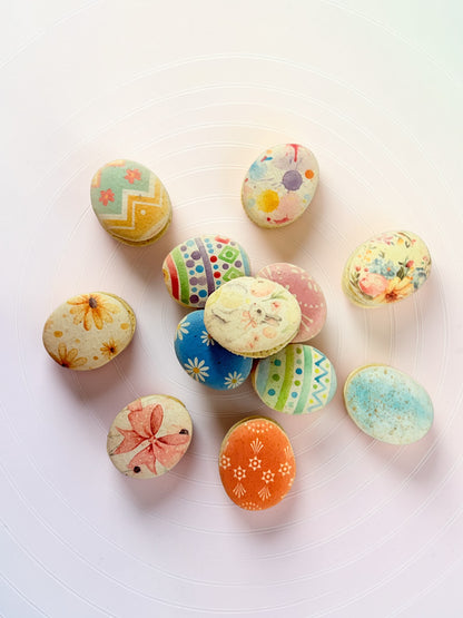 Decorative Egg French Macarons