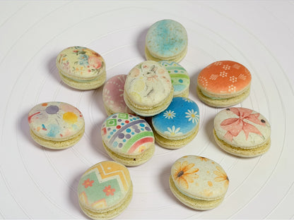 Decorative Egg French Macarons