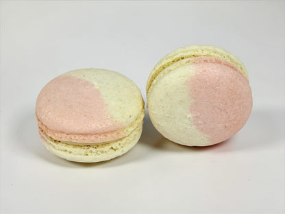 All Natural White Chocolate Berries Vegan Macarons