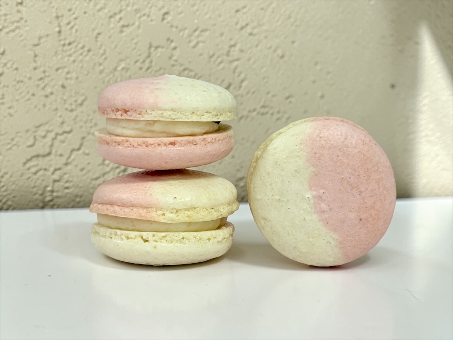 All Natural White Chocolate Berries Vegan Macarons