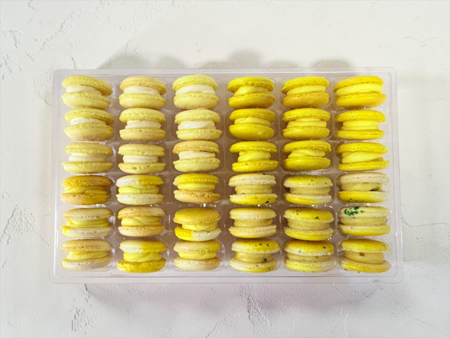 Lemon Vibe: A Flavorful Quartet of French Macarons in One Set | 36 Pack