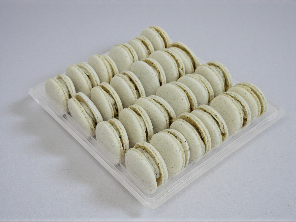 Vegan Sesame Mochi French Macaron | Zero Artificial Color | Available in 24 & 48 Pack