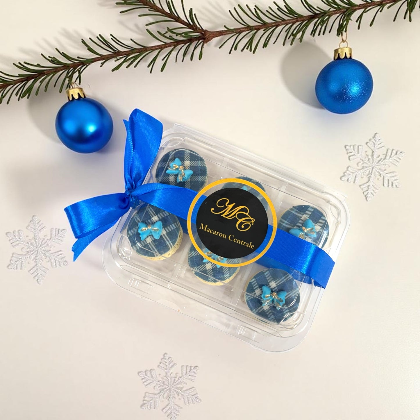 Blue Noel Holiday Macarons | Season of Joy Macaron Collection