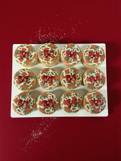 Crimson Bow Holiday Macarons | Season of Joy Collection