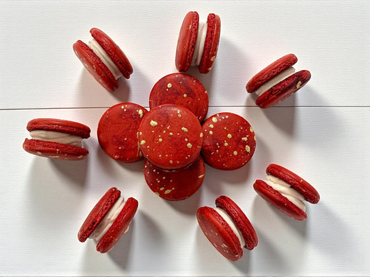 Raspberry Champagne French Macarons (Non-Alcoholic)