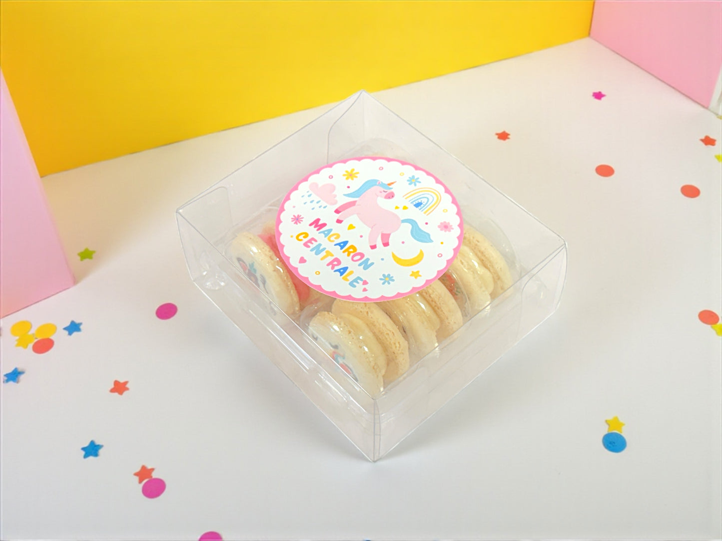 Unicorn Magic French Macarons | 6, 12 & 24 Pack | Whimsical Unicorn Prints | Choose Your Flavor