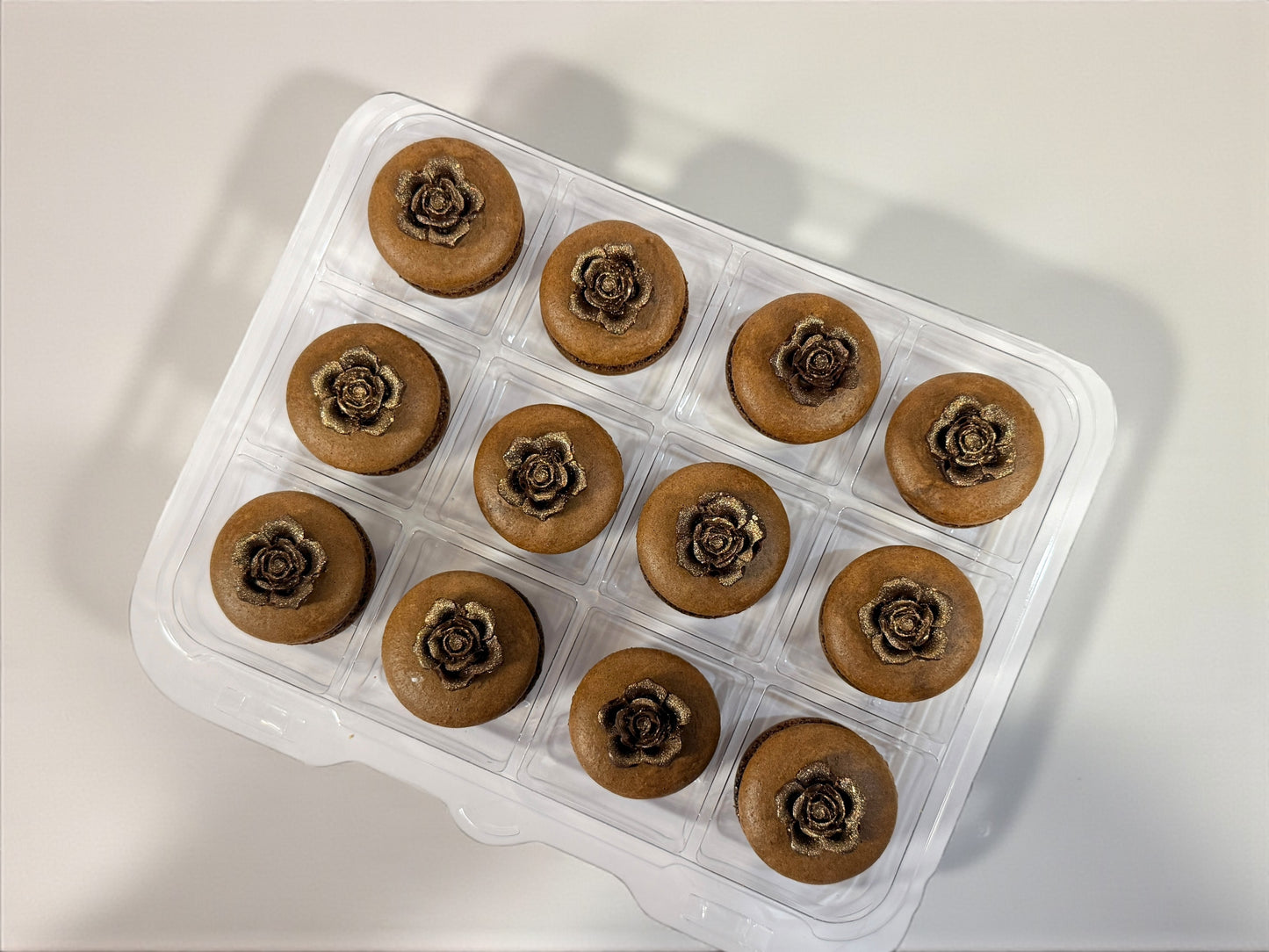 Vintage Bloom | Chocolate Rose Charm Macarons