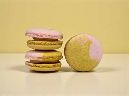 Naturally Vegan Caramel Raspberry French Macarons