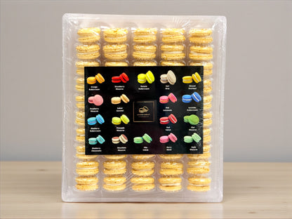 50-Pack Toasted Almond Honey French Macarons