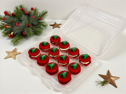 Holiday Tree Chocolate Charm Macaron | Gift-Ready Pack