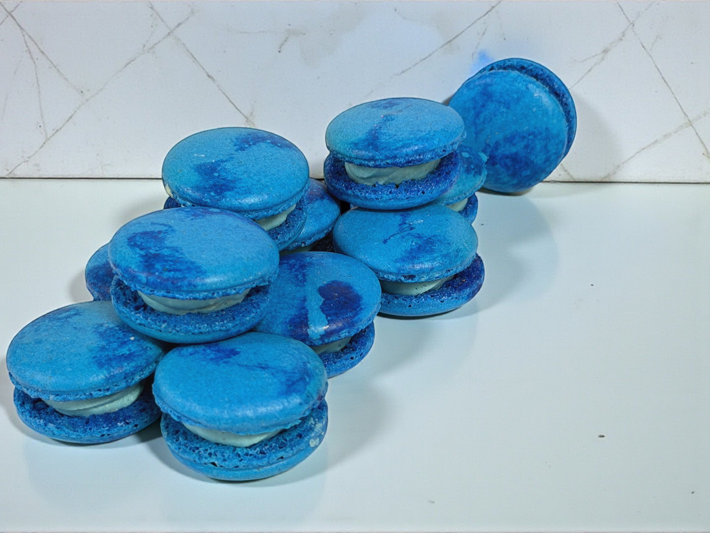 💙 Blue Velvet French Macarons – 50 Pack