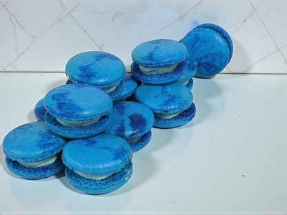 💙 Blue Velvet French Macarons – 50 Pack