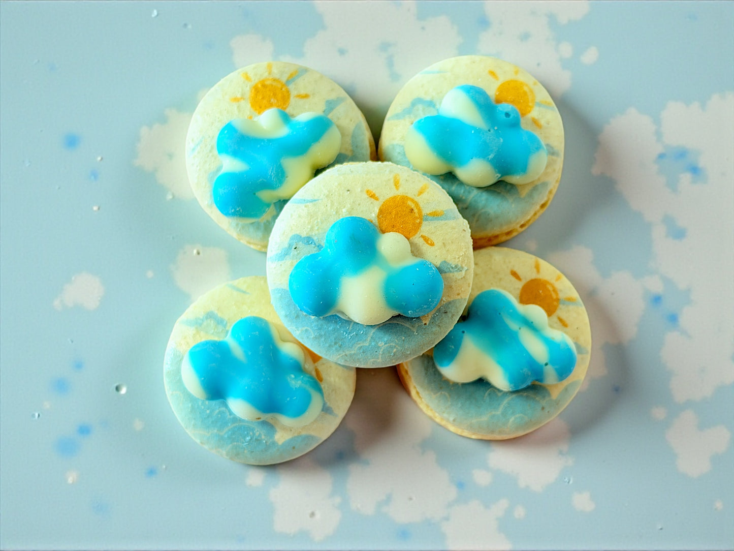 ☁️ Little Clouds & Sunshine Macarons 🌤️