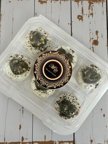 Caramel Chocolate Jewel French Macarons