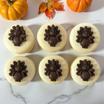 Chocolate Turkey Charm Macaron