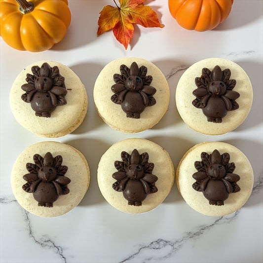 Chocolate Turkey Charm Macaron