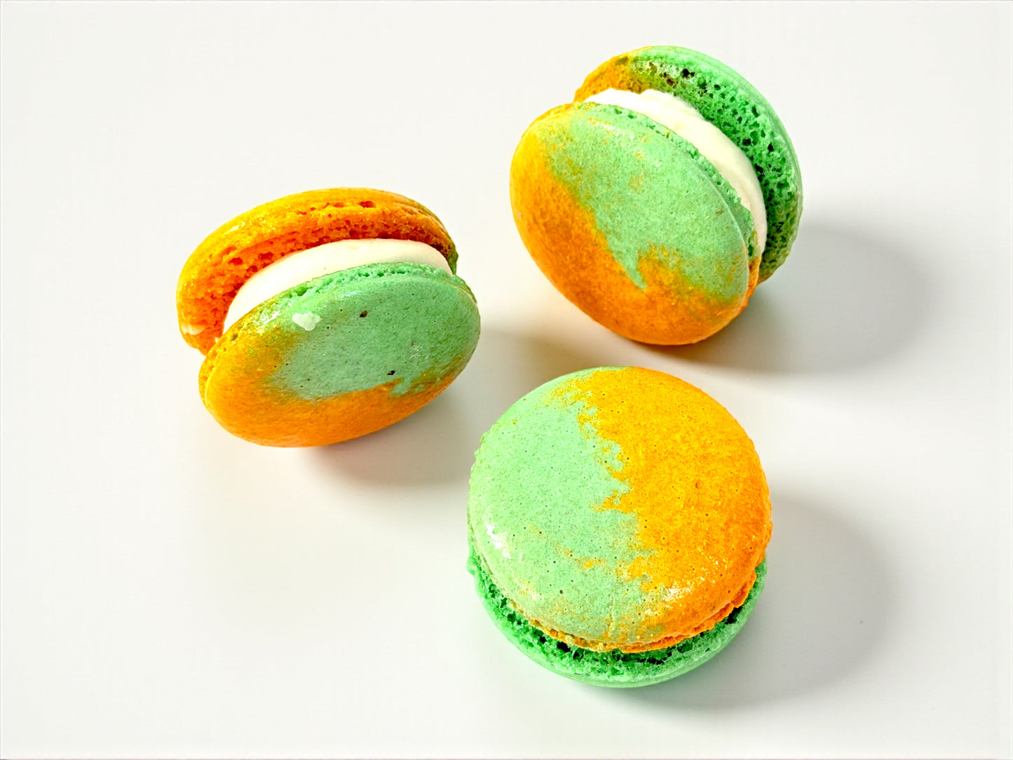 Tropical Zest Mango & Lime French Macarons