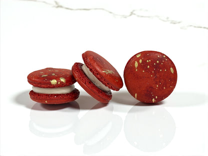 50-Pack Raspberry Champagne French Macarons (Non-Alcoholic)