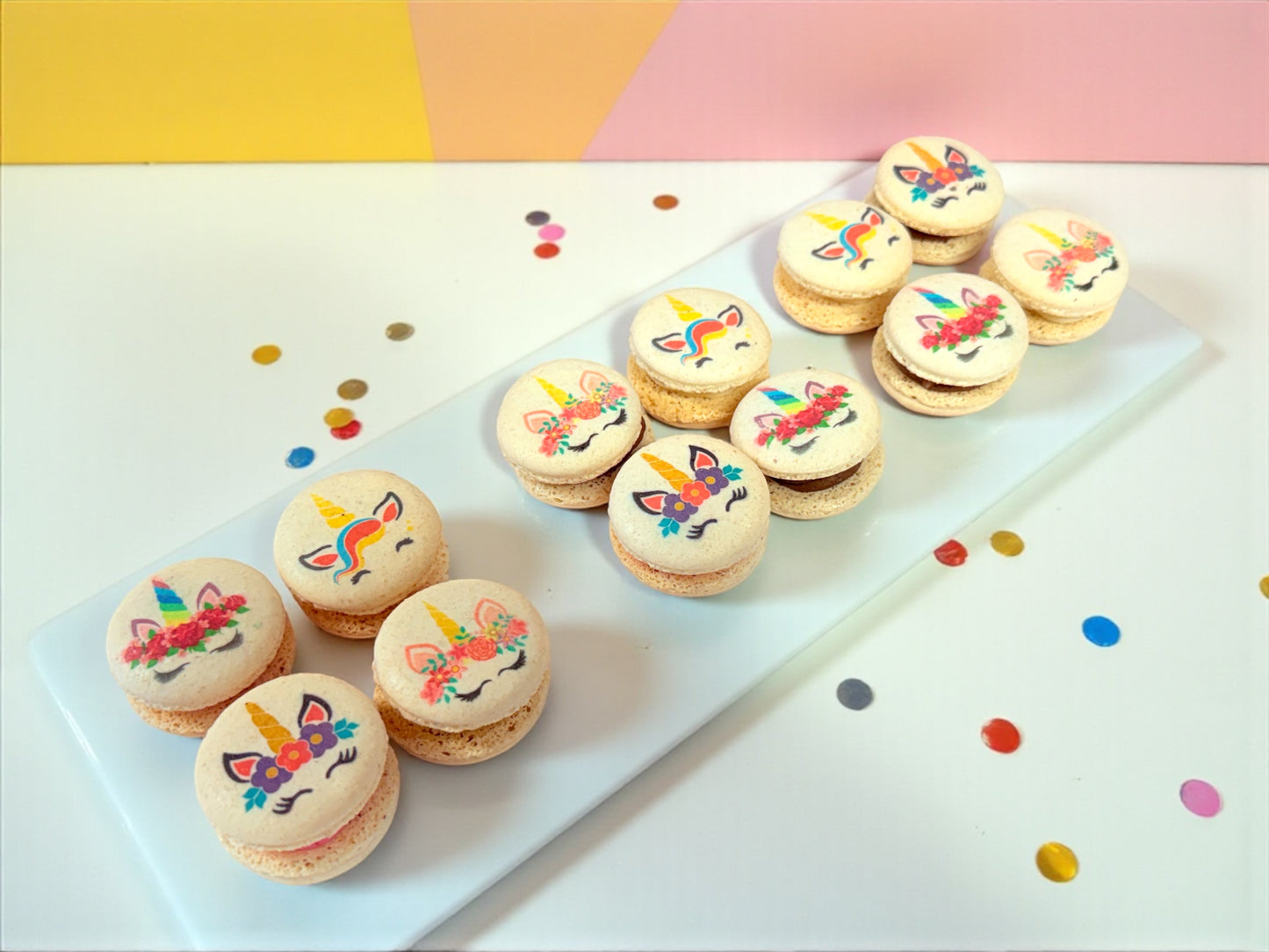 Unicorn Magic French Macarons | 6, 12 & 24 Pack | Whimsical Unicorn Prints | Choose Your Flavor