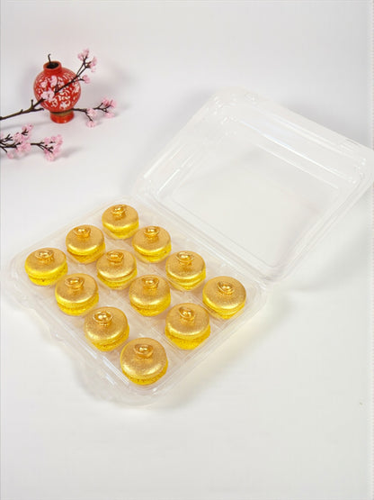 Golden Fortune Macarons | Luxury Gold Ingot French Macarons for Prosperity & Celebration
